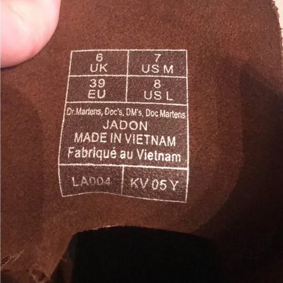 NWT Dr. Martens Jadon Brown Pull Up Leather Boots - Picture 8 of 8